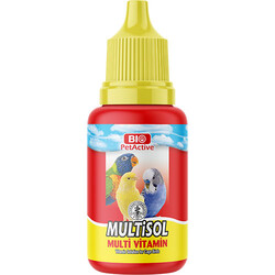 Bio Pet Active - Bio Pet Active Multisol Kafes Kuşları İçin Vitamin Katkısı 30 ML