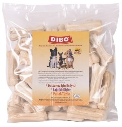 Dibo Beyaz Kemik Köpek Ödülü 20 - 25 Gr - 7 Cm 50'li Paket - Dibo