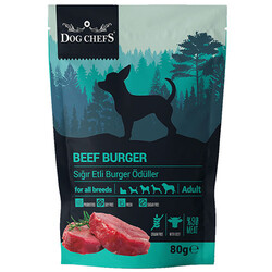 Dog Chefs - Dog Chefs Beef Burger Sığır Etli Tahılsız Köpek Ödülü 80 Gr