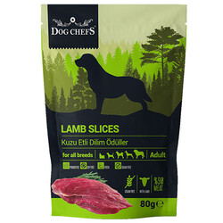 Dog Chefs - Dog Chefs Lamb Slices Kuzu Etli Dilim Tahılsız Köpek Ödülü 80 Gr