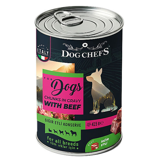 Dog Chefs Sığır Etli Soslu Köpek Maması 415 Gr x 24 Adet - 2