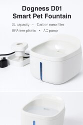 Dogness D01 Akıllı Su Pınarı 2 Litre – Sessiz Motor, Filtreli (2 Litre) - 4