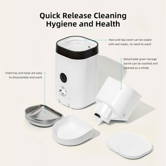 Dogness F10A Akıllı Otomatik Mama Kabı – Kamera Kontrollü (3,6 Litre) - 6