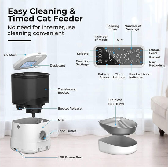 Dogness F12 Otomatik Mama Kabı 35 x 20 x 32 (4 Litre) - 2