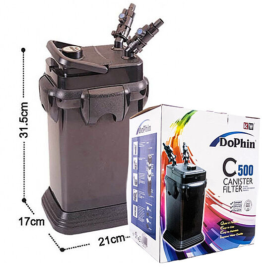 Dophin C500 Akvaryum Dış Filtre 500 L/h - 1