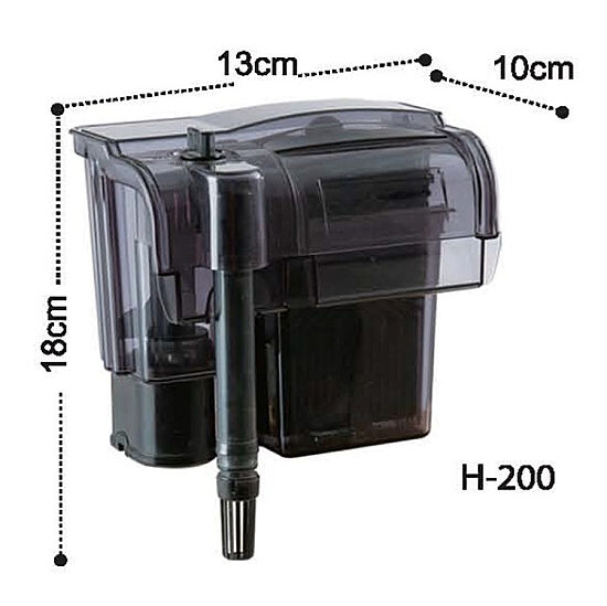 Dophin H200 Akvaryum Askı Şelale Filtre 3,2 Watt - 2