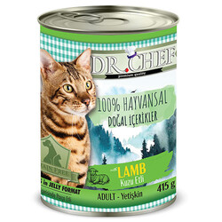 Dr. Chef Lamb Kuzu Etli Tahılsız Kedi Konservesi 415 Gr - Dr.Chef