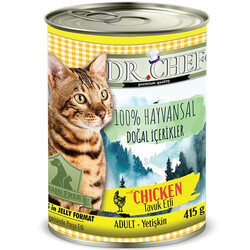 Dr. Chef Tavuk Etli Tahılsız Kedi Konservesi 415 Gr - Dr.Chef
