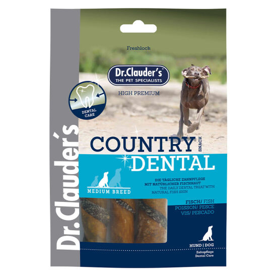Dr. Clauders Country Dental Ağız Diş Sağlığı Balıklı Köpek Ödülü 100 Gr - 1