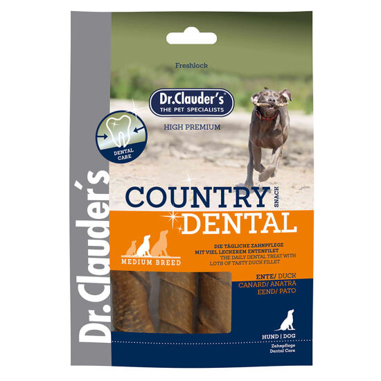 Dr. Clauders Country Dental Ağız Diş Sağlığı Ördekli Köpek Ödülü 120 Gr - 1