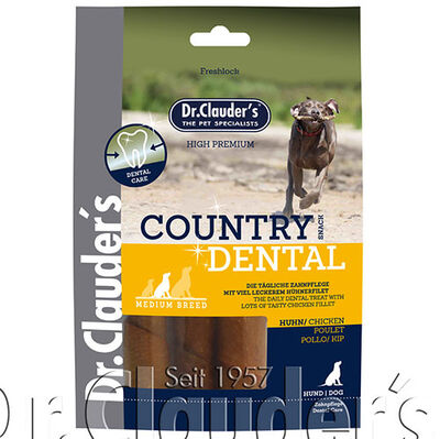 Dr. Clauders Country Dental Ağız Diş Sağlığı Tavuk Etli Köpek Ödülü 120 Gr