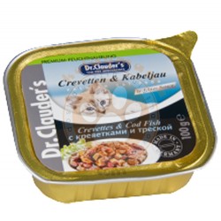 Dr.Clauders - Dr. Clauders Pate Karides & Morina Balıklı Kedi Yaş Maması 100 Gr