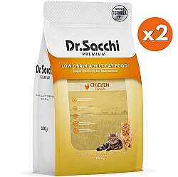 Dr. Sacchi Basic Tavuk Etli Kedi Maması 1 Kg x 2 Adet - Dr.Sacchi