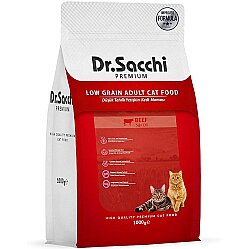 Dr. Sacchi Biftekli Kedi Maması 1 Kg - Dr.Sacchi