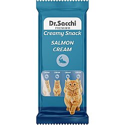 Dr. Sacchi Creamy Snack Salmon Sıvı Kedi Ödülü 14 Gr - 4 lü Paket - Dr.Sacchi