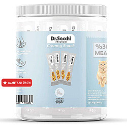 Dr. Sacchi Creamy Snack Sterilised Salmon Sıvı Kedi Ödülü 14 Gr - 30'Lu Paket - Dr.Sacchi