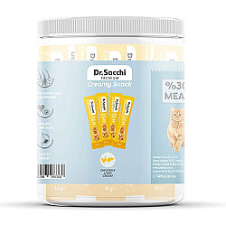Dr. Sacchi Creamy Snack Tavuk ve Ciğerli Sıvı Kedi Ödülü 14 Gr - 30'Lu Paket - Dr.Sacchi