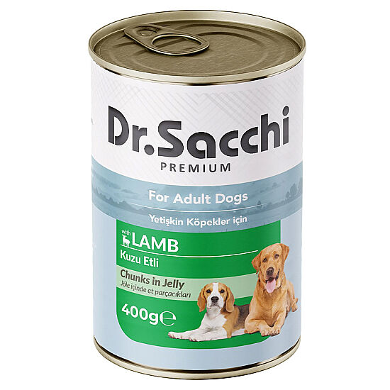 Dr. Sacchi Jöle Et Parçalı Kuzu Etli Köpek Konservesi 400 Gr - 2