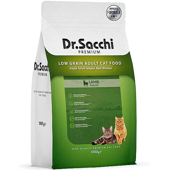 Dr. Sacchi Kuzu Etli Kedi Maması 1 Kg - 1