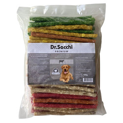 Dr.Sacchi - Dr. Sacchi Munchy Burgu Stick Çubukları (100'lü Paket 6 - 7 Gr)