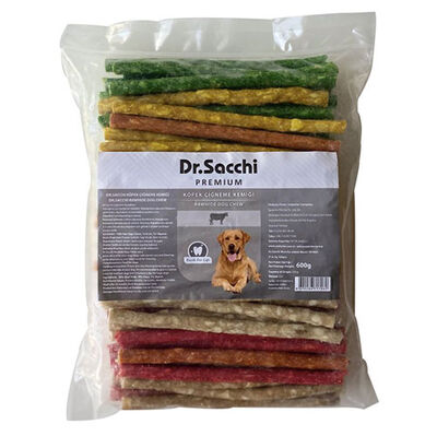 Dr. Sacchi Munchy Burgu Stick Çubukları (100'lü Paket 6 - 7 Gr)