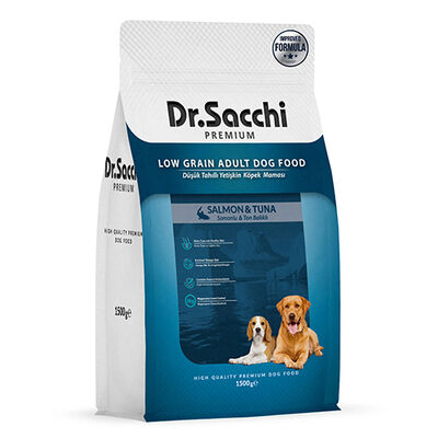 Dr. Sacchi Sensitive Somon ve Ton Balıklı Köpek Maması 1,5 Kg - 1
