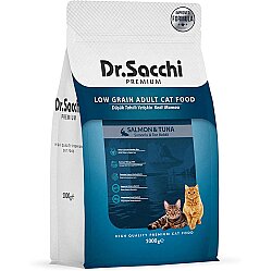 Dr. Sacchi Sensitive Somon ve Ton Balıklı Kedi Maması 1 Kg - Dr.Sacchi