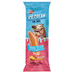 Dr.Zoo - Dr Zoo Helado Sosis ve Peynirli Köpek Ödülü Dondurma 50 Gr