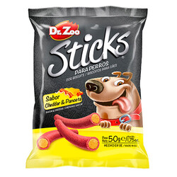 Dr.Zoo - Dr Zoo Sticks Cheddar Peynirli ve Pastırmalı Köpek Ödülü 50 Gr
