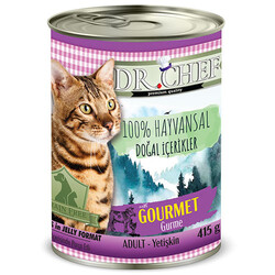 Dr. Chef Gourmet Tavuk ve Sığır Etli Tahılsız Kedi Konservesi 415 Gr - Dr.Chef