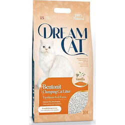 Dream Cat İnce Taneli Topaklaşan Vanilya Kokulu Doğal Kedi Kumu 10 Lt - Dream Cat
