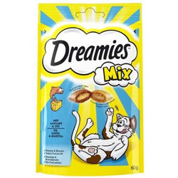 Dreamies - Dreamies Mix Balıklı Yavru ve Yetişkin Kedi Ödülü 60 Gr