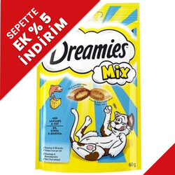 Dreamies - Dreamies Mix Balıklı Yavru ve Yetişkin Kedi Ödülü 60 Gr