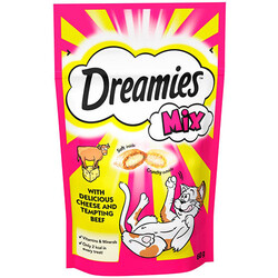 Dreamies - Dreamies Mix Sığır Etli Yavru ve Yetişkin Kedi Ödülü 60 Gr