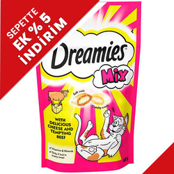 Dreamies - Dreamies Mix Sığır Etli Yavru ve Yetişkin Kedi Ödülü 60 Gr