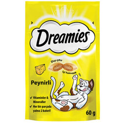 Dreamies - Dreamies With Cheese Peynirli Kedi Ödülü 60 Gr