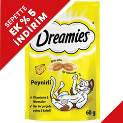 Dreamies - Dreamies With Cheese Peynirli Kedi Ödülü 60 Gr