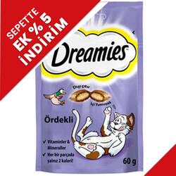 Dreamies - Dreamies With Duck Ördek Etli Kedi Ödülü 60 Gr