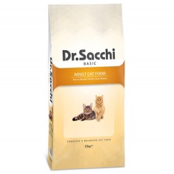 Dr.Sacchi - Dr. Sacchi Basic Tavuk Etli Kedi Maması 15 Kg 