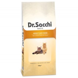 Dr. Sacchi Basic Tavuk Etli Kedi Maması 15 Kg - Thumbnail