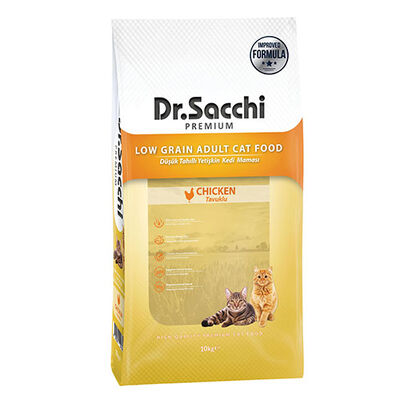 Dr. Sacchi Basic Tavuk Etli Kedi Maması 10 Kg + 3 Adet Cex 400 Gr Konserve