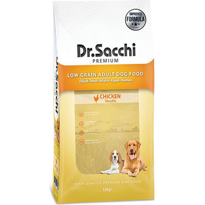 Dr. Sacchi Basic Tavuk Etli Köpek Maması 12 Kg + 5 Adet Challenge 400 Gr Konserve - 2