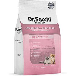 Dr.Sacchi Kitten Biftek ve Kuzu Etli Yavru Kedi Maması 1 Kg - Dr.Sacchi