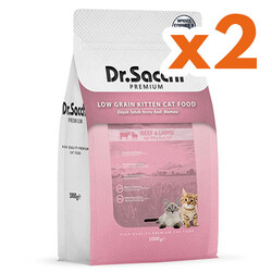 Dr.Sacchi Kitten Biftek ve Kuzu Etli Yavru Kedi Maması 1 Kg x 2 Adet - Dr.Sacchi