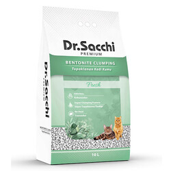 Dr.Sacchi - Dr.Sacchi Fresh Bentonit Kedi Kumu 10 Lt