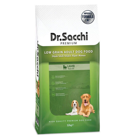 Dr. Sacchi Lamb Rice Kuzu Etli Köpek Maması 12 Kg - 1