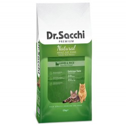 Dr.Sacchi - Dr. Sacchi Lamb Rice Kuzu Etli Kedi Maması 15 Kg 