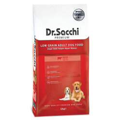Dr. Sacchi Natural Beef Biftekli Köpek Maması 12 Kg - Dr.Sacchi