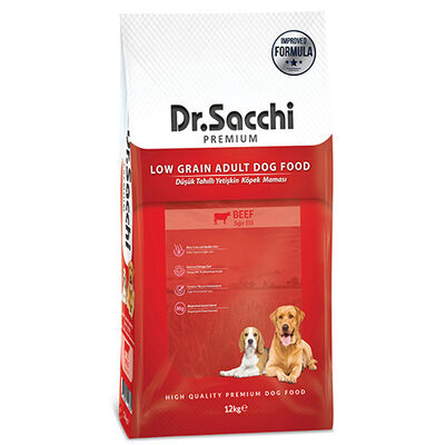 Dr. Sacchi Natural Beef Biftekli Köpek Maması 12 Kg + 5 Adet Challenge 400 Gr Konserve - 2