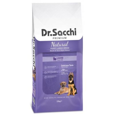 Dr. Sacchi Puppy Large Kuzu Etli Büyük Irk Yavru Köpek Maması 15 Kg